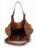 Bőr táska shopper bag Genuine Leather vörös 605